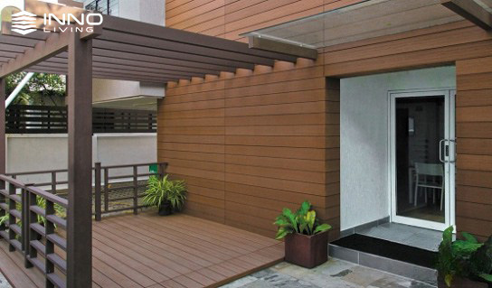 Tấm gỗ nhựa ốp trần - tường ngoài trời INNOliving 225×20