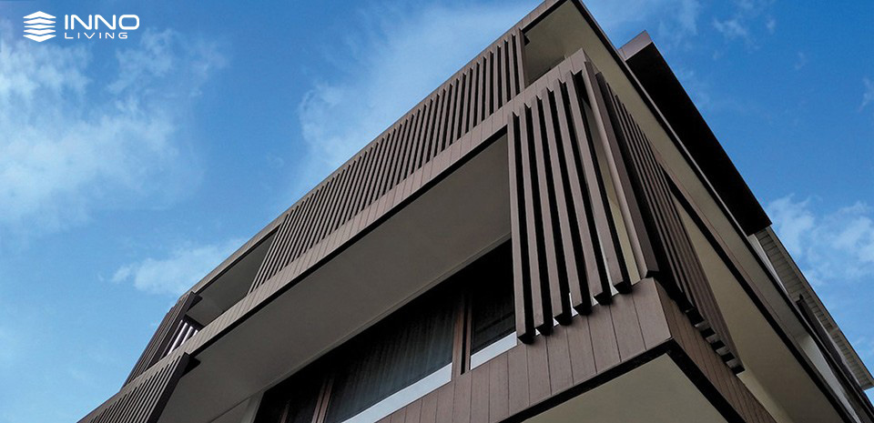 Tấm gỗ nhựa ốp trần - tường ngoài trời INNOliving 225×20