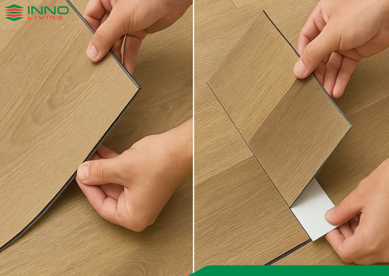 So Sánh Sàn Vinyl Hèm Khóa Và Sàn Vinyl Dán Keo 2 So sánh sàn vinyl hèm khóa và sàn vinyl dán keo