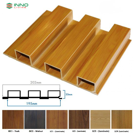 Tấm ốp lam sóng gỗ nhựa INNOliving W202T30