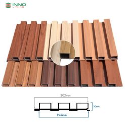 Tấm ốp lam sóng gỗ nhựa INNOliving W202T30