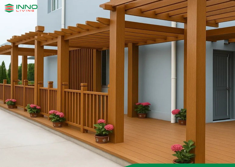 Sàn gỗ nhựa ngoài trời cho khách sạn