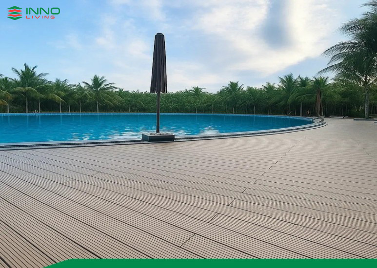 Sàn gỗ nhựa ngoài trời cho khách sạn