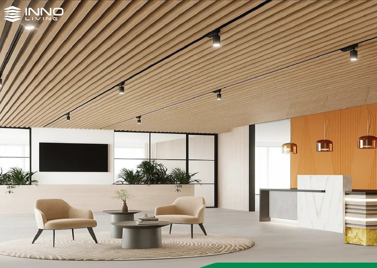 Trần Lam Gỗ Nhựa Trong Nhà - Giải Pháp Trang Trí Nội Thất Sang Trọng 4 Trần lam gỗ nhựa