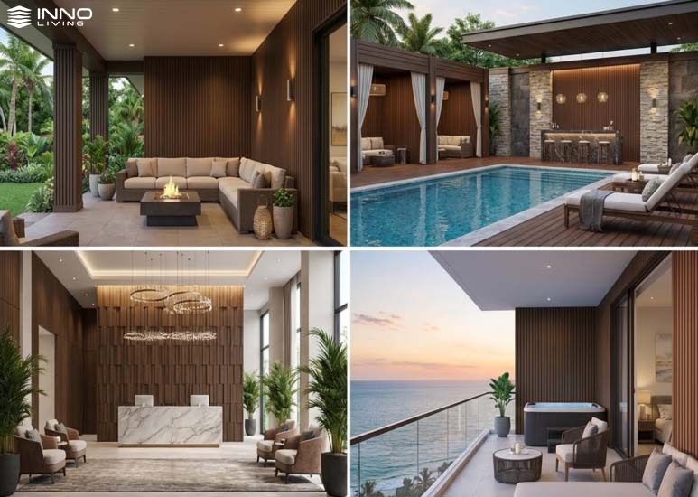 Tấm ốp tường - ốp sàn - ốp trần gỗ nhựa Tấm ốp tường - ốp sàn - ốp trần gỗ nhựa