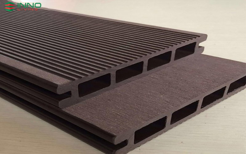 Sàn gỗ nhựa ngoài trời Innoliving 150x25 lỗ vuông đa màu sắc