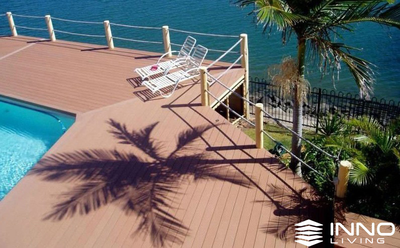 Sàn Gỗ Nhựa Lỗ Vuông Ngoài Trời INNOLIVING 145x25 18 ung dung san go nhua ngoai troi innoliving 145 25 san be boi Edited