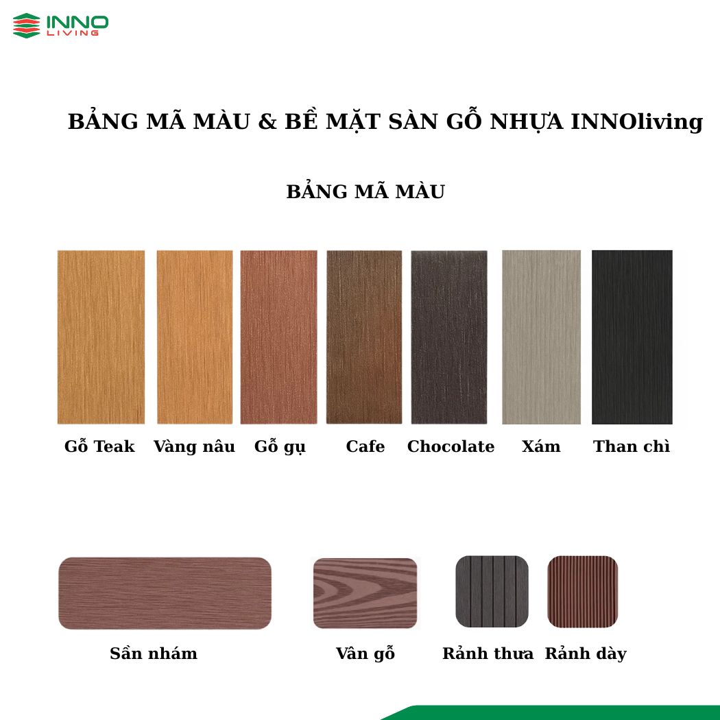 Bảng mã màu Innoliving