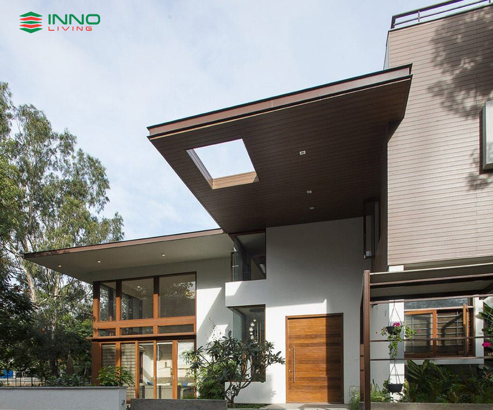 Tấm Ốp Trần - Tường Gỗ Nhựa Ngoài Trời INNOliving 154x21 15 Tấm ốp gỗ nhựa ngoài trời INNOliving 154×21