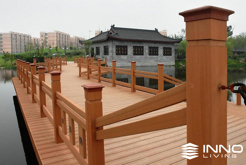 Cột Gỗ Nhựa Composite Ngoài Trời INNOLIVING 100x100 12 6 3