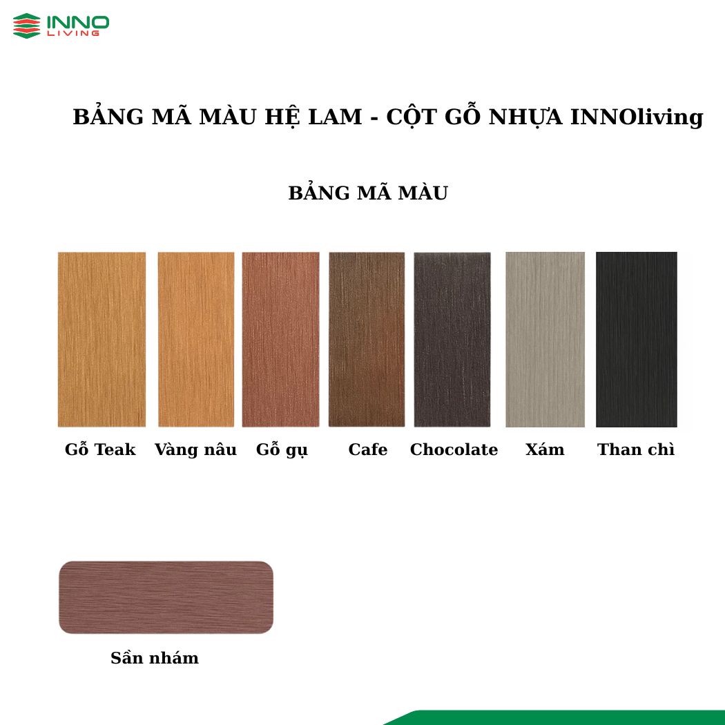Bảng mã màu Innoliving