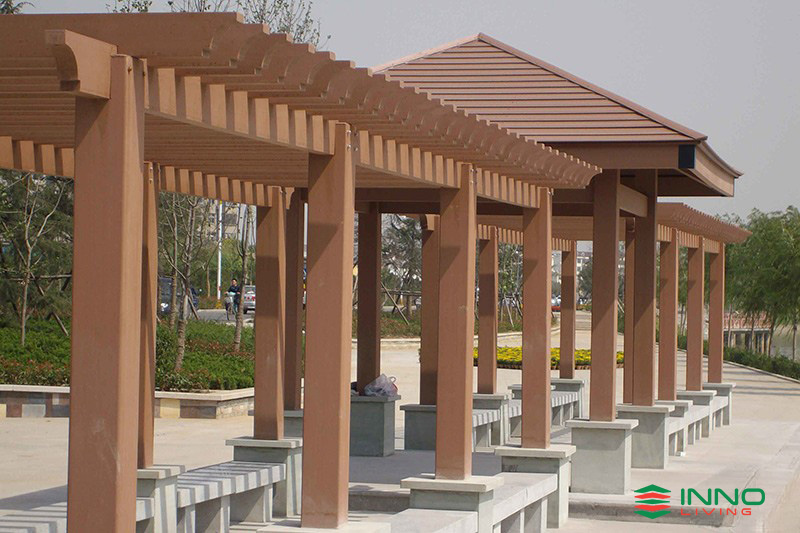 Cột gỗ nhựa ngoài trời INNOliving 120×120