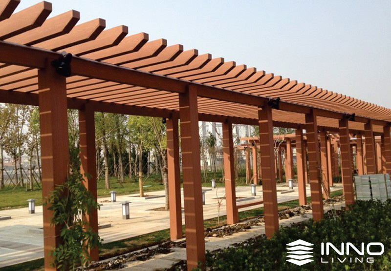 Cột gỗ nhựa ngoài trời INNOliving 120×120