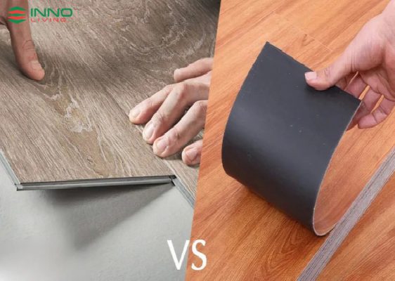 So sánh sàn vinyl hèm khóa và sàn vinyl dán keo