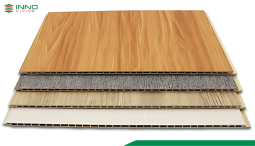 Tấm nhựa ốp tường PVC Nano vân gỗ bản 40cm