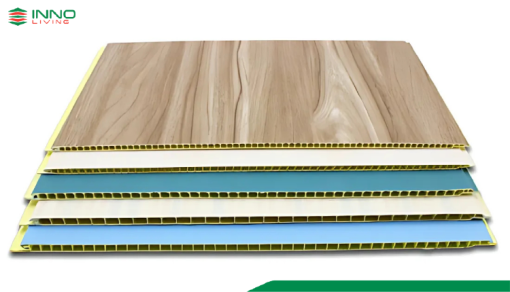 Tấm nhựa ốp tường PVC Nano vân gỗ bản 40cm