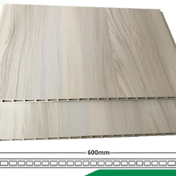 tấm nhựa ốp tường PVC Nano vân gỗ bản 60cm