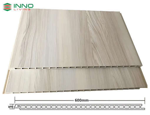 tấm nhựa ốp tường PVC Nano vân gỗ bản 60cm