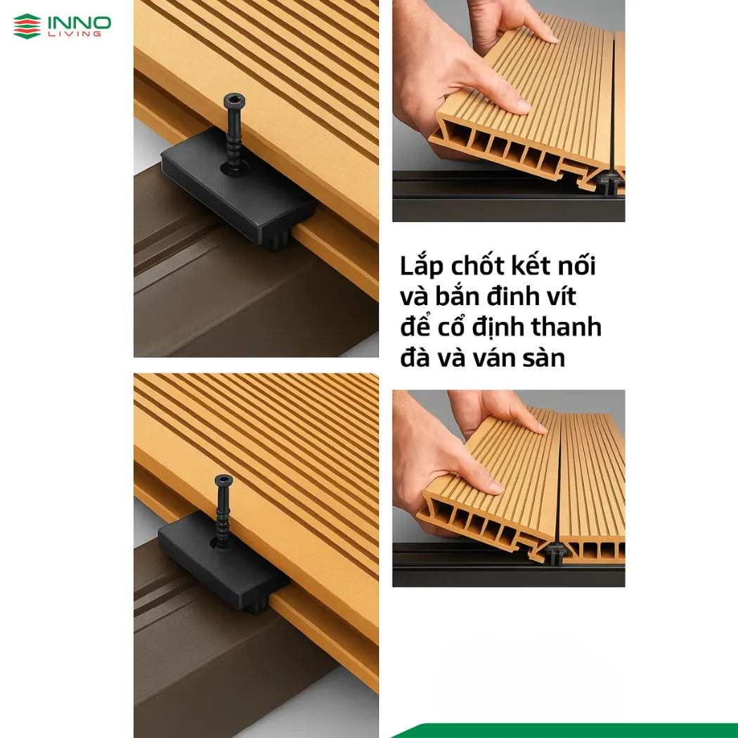 Cách lắp đặt thanh đà gỗ ngoài trời Cách lắp đặt thanh đà gỗ ngoài trời