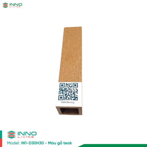 Thanh lam gỗ nhựa ngoài trời 150x50