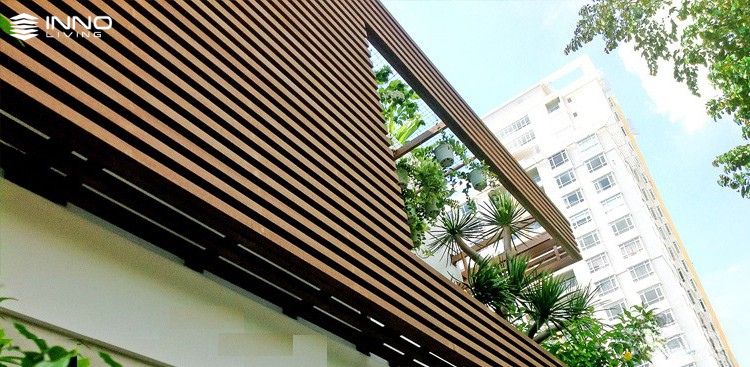 Ứng dụng thanh lam gỗ nhựa ngoài trời 150x50 (4)