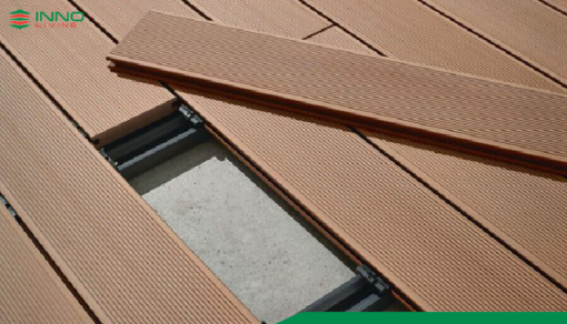INNO LIVING 60x30 làm từ WPC, chống chịu thời tiết, mối mọt