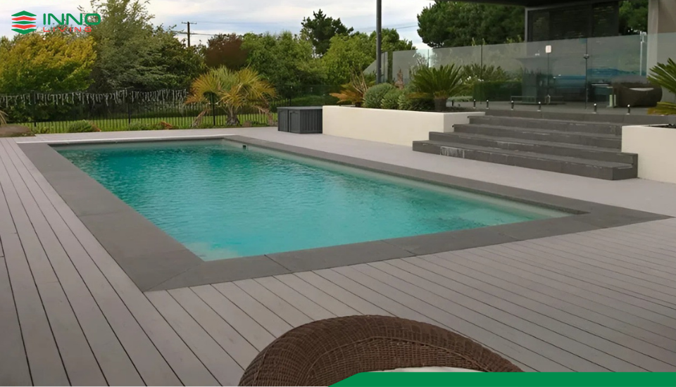 Sàn Gỗ Nhựa Ngoài Trời Lỗ Vuông 140×21
