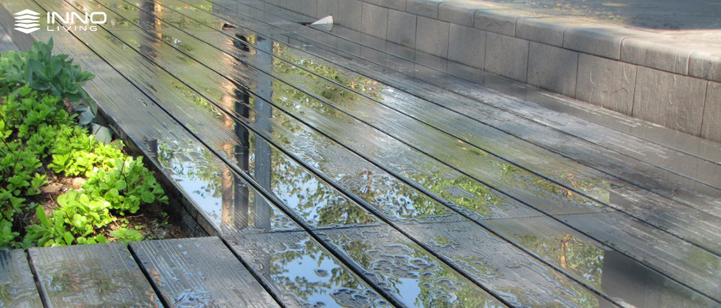 Sàn gỗ nhựa ngoài trời INNOliving 140×21 lỗ vuông