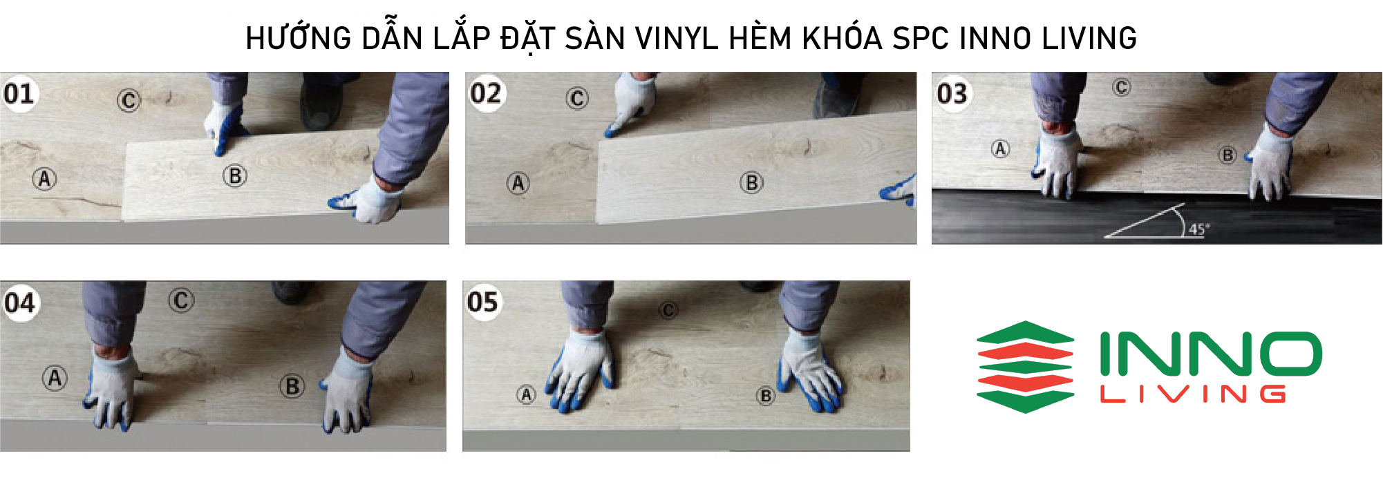 Cách lắp đặt sàn Vinyl hèm khóa SPC Cách lắp đặt sàn Vinyl hèm khóa SPC
