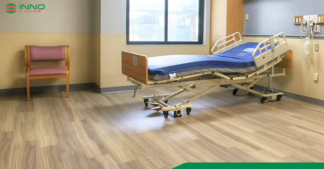 Sàn SPC cách âm tạo môi trường yên tĩnh, hỗ trợ phục hồi sức khỏe
