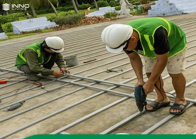 6 Lưu Ý Khi Thi Công Sàn Gỗ Nhựa Composite Ngoài Trời 4 Sàn gỗ nhựa composite ngoài trời