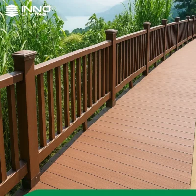 Ứng Dụng Cột Gỗ Nhựa Composite Ngoài Trời INNO LIVING Trong Trang Trí Ngoại Thất