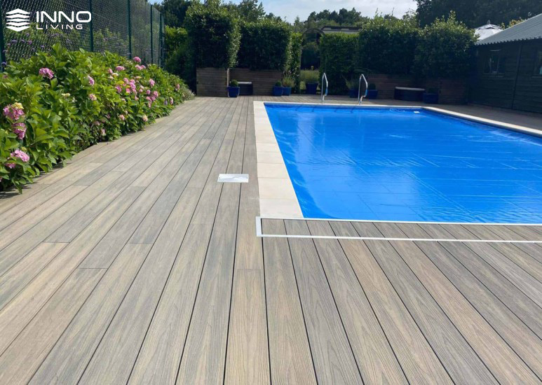 Gỗ nhựa composite lát sàn hồ bơi