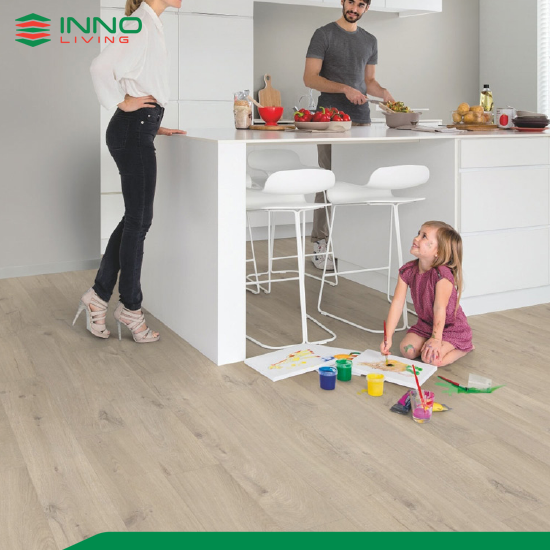 Sàn nhựa vinyl SPC màu sắc đa dạng, bắt mắt