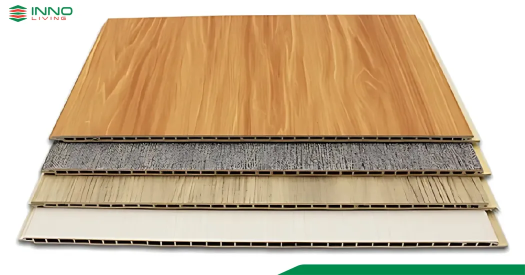 Tấm ốp tường PVC Nano là vật liệu mới cấu tạo từ nhựa PVC, bột đá, được ứng dụng trong trang trí nội thất Tấm ốp tường PVC Nano là vật liệu mới cấu tạo từ nhựa PVC, bột đá, được ứng dụng trong trang trí nội thất