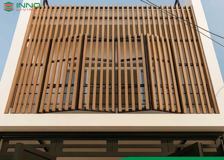 Cột gỗ nhựa composite ngoài trời Inno Living