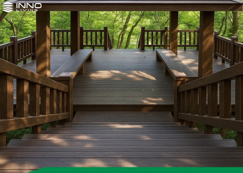 Cột gỗ nhựa composite ngoài trời Inno Living