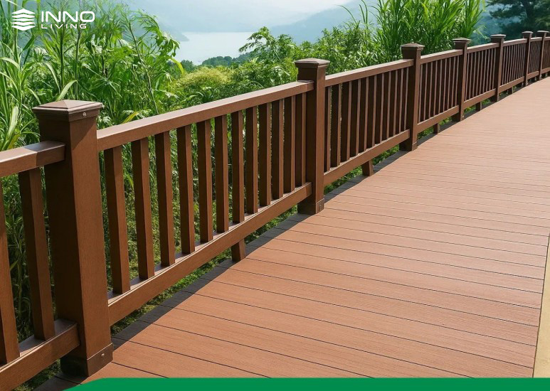 Cột gỗ nhựa composite ngoài trời Inno Living
