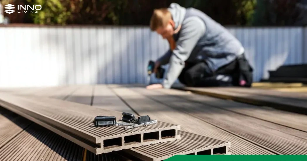 Sàn gỗ nhựa composite dễ lắp đặt và bảo trì