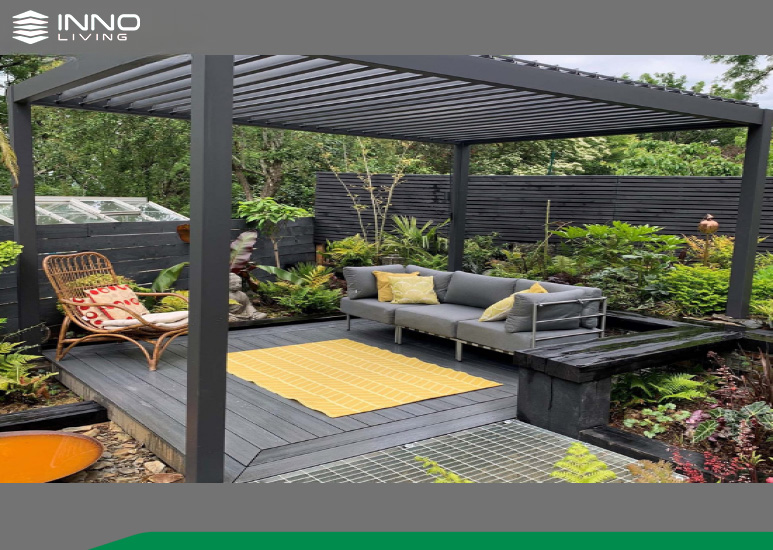 Giàn hoa gỗ nhựa ngoài trời