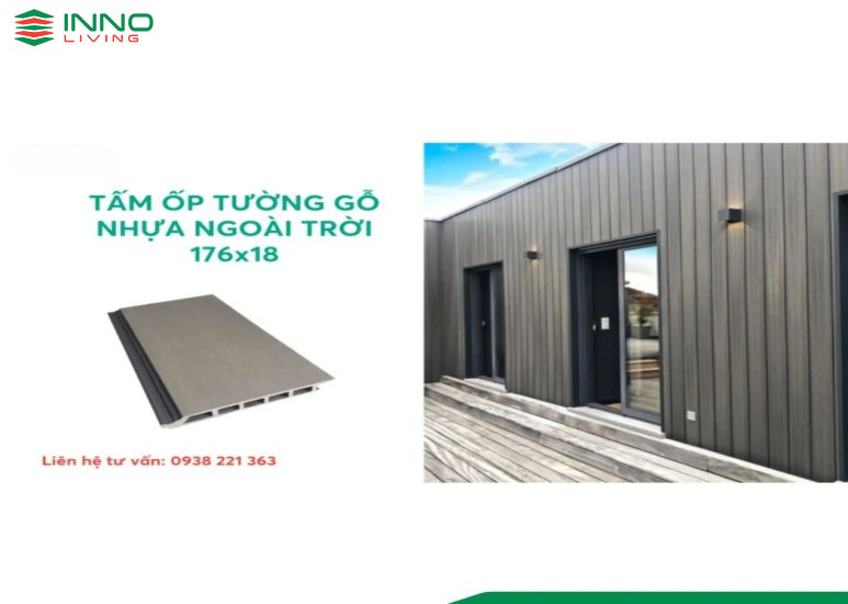 Tấm ốp tường gỗ nhựa ngoài trời INNO LIVING 176×18