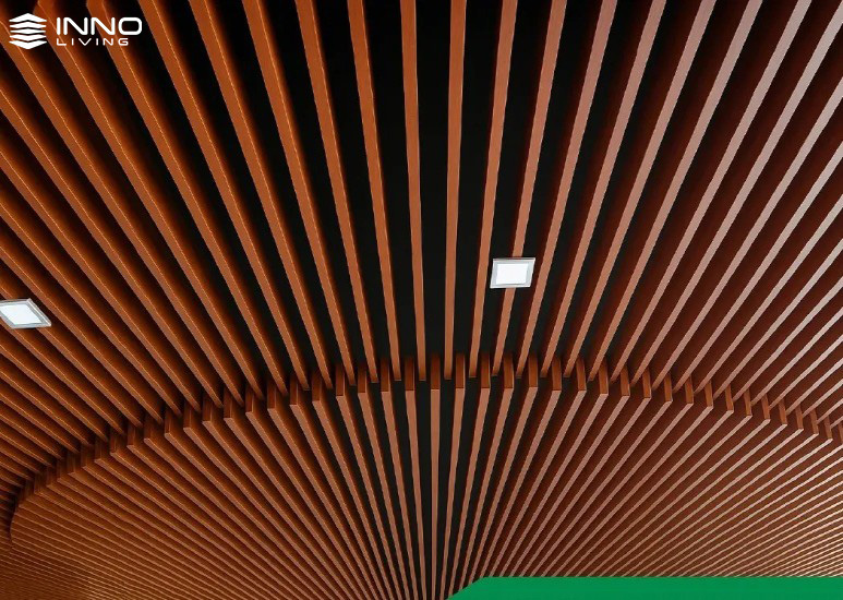 Lam trần thả gỗ nhựa