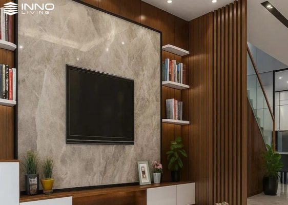 Vật liệu ốp tường sang trọng cho phòng khách