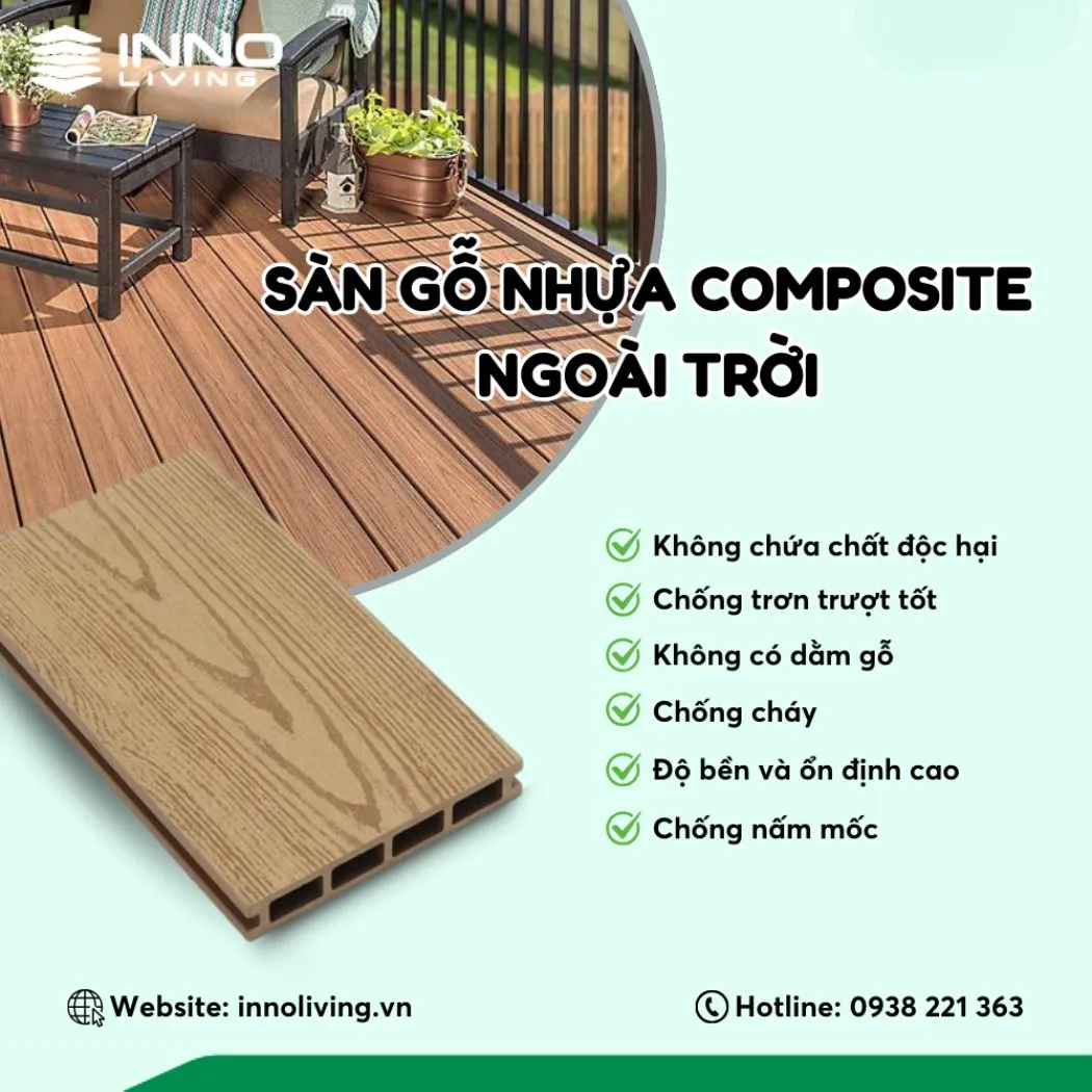 Inno Living tự hào cung cấp các sản phẩm sàn gỗ nhựa composite chất lượng Inno Living tự hào cung cấp các sản phẩm sàn gỗ nhựa composite chất lượng