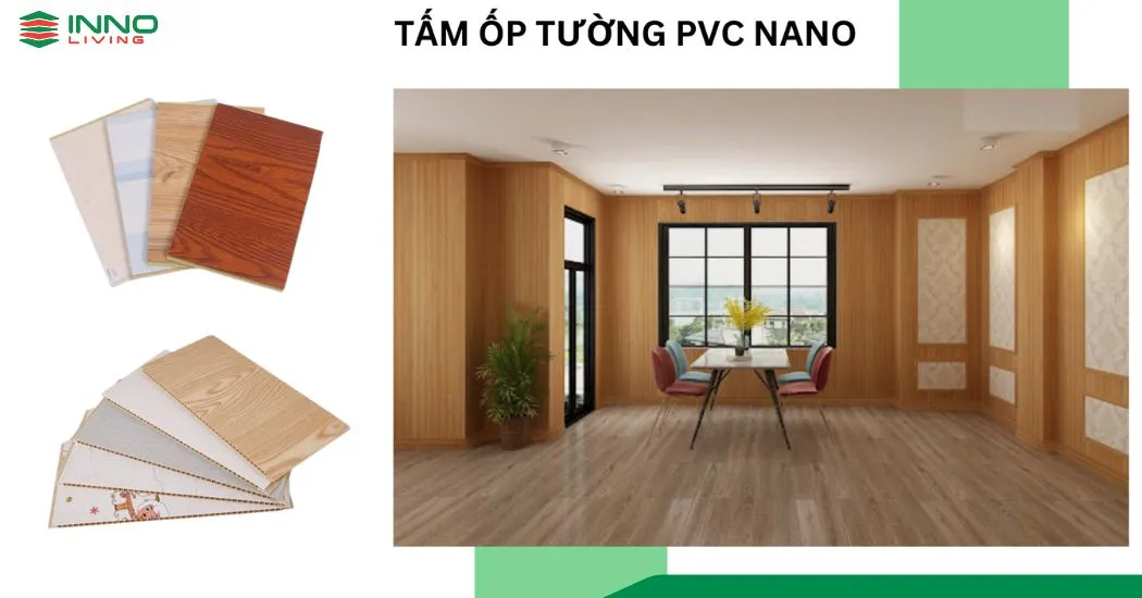 Tấm ốp PVC Nano là một trong các vật liệu ốp tường sang trọng được nhiều người yêu thích Tấm ốp PVC Nano là một trong các vật liệu ốp tường sang trọng được nhiều người yêu thích