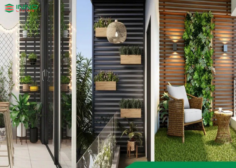 Giàn treo hoa ban công