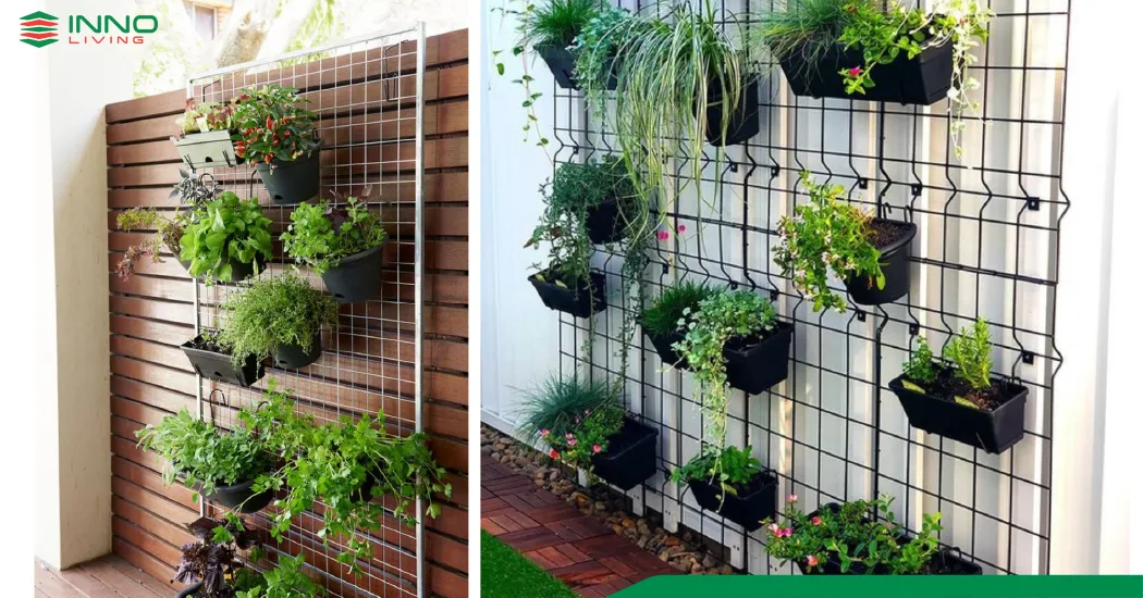 iàn treo kim loại chịu lực tốt nhưng dễ gỉ sét và nặng, khó di chuyển
