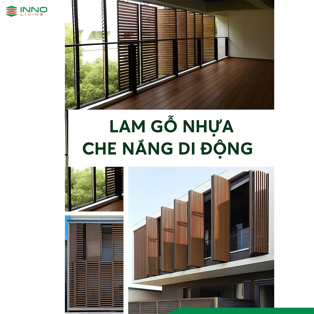 Ứng dụng đa dạng của lam che nắng gỗ nhựa ngoài trời