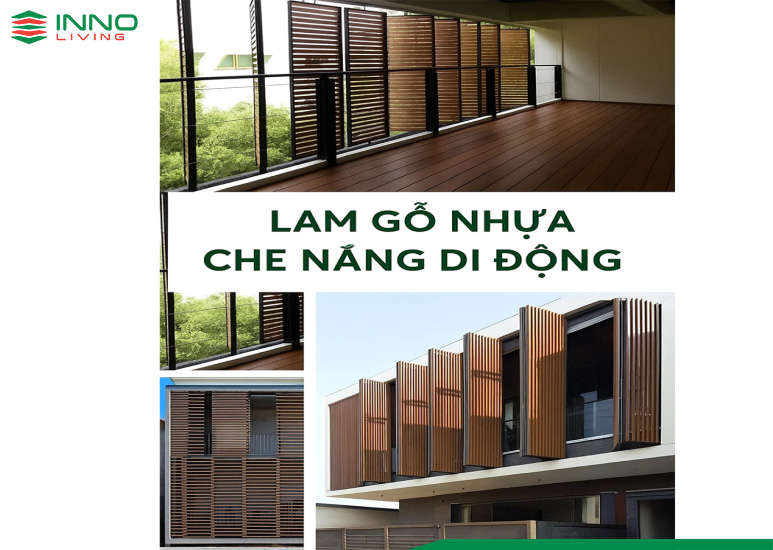 Lam che nắng gỗ nhựa ngoài trời
