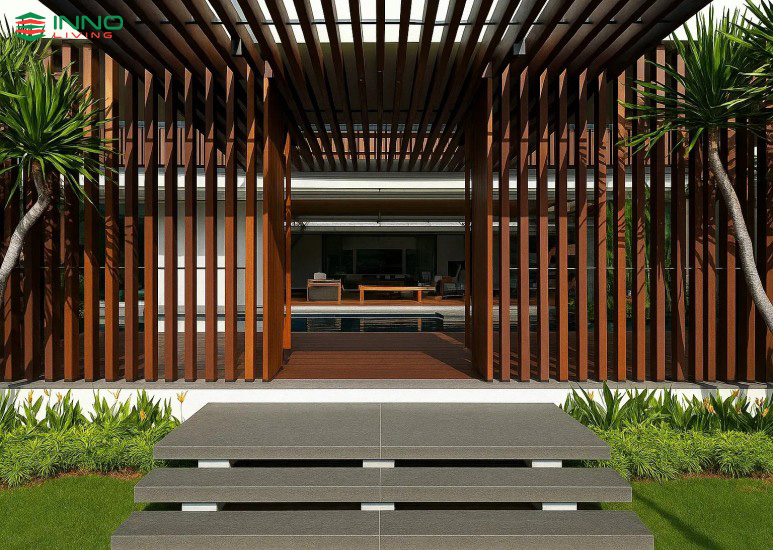 Những Lưu Ý Khi Thi Công Lam Che Nắng Gỗ Nhựa Ngoài Trời 1 Lam che nắng gỗ nhựa